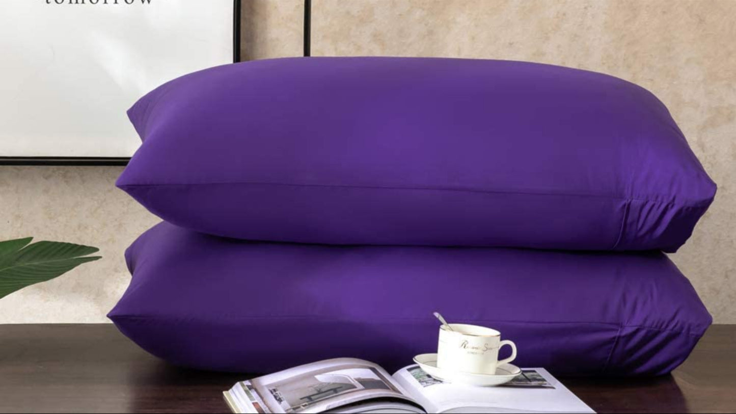 Pillowcases Envelope Closure End Easy Fit Machine Washable Super Soft Pack of 4 - Anna's Linens