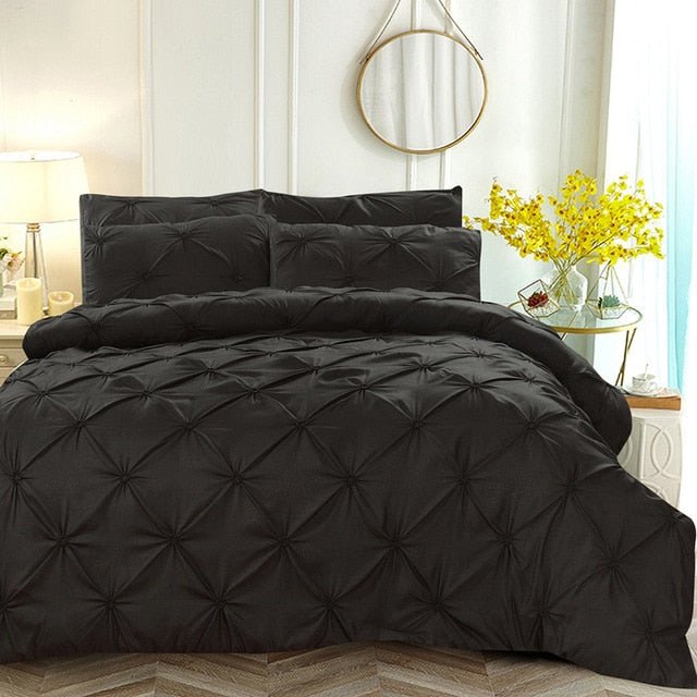 Pinch Pleat Soft Duvet Cover Set - Anna's Linens