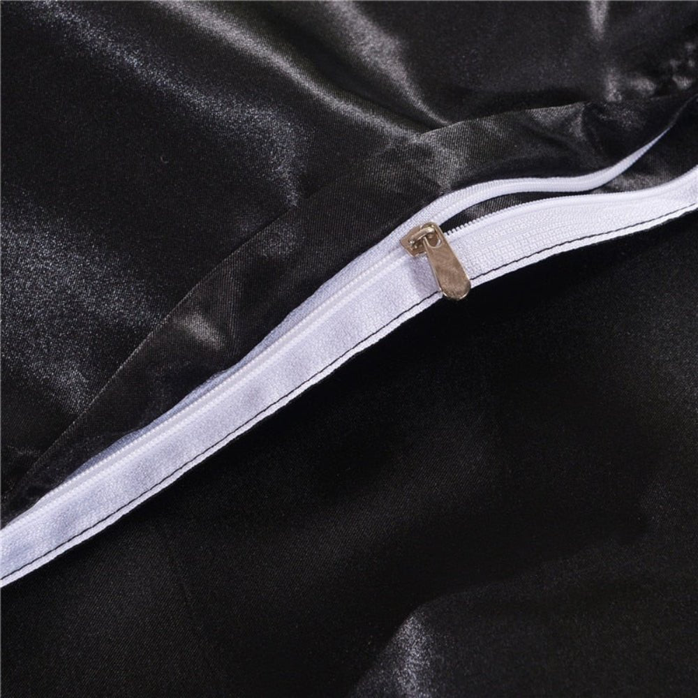 Satin Silk 3 pcs Duvet Cover Set - Anna's Linens