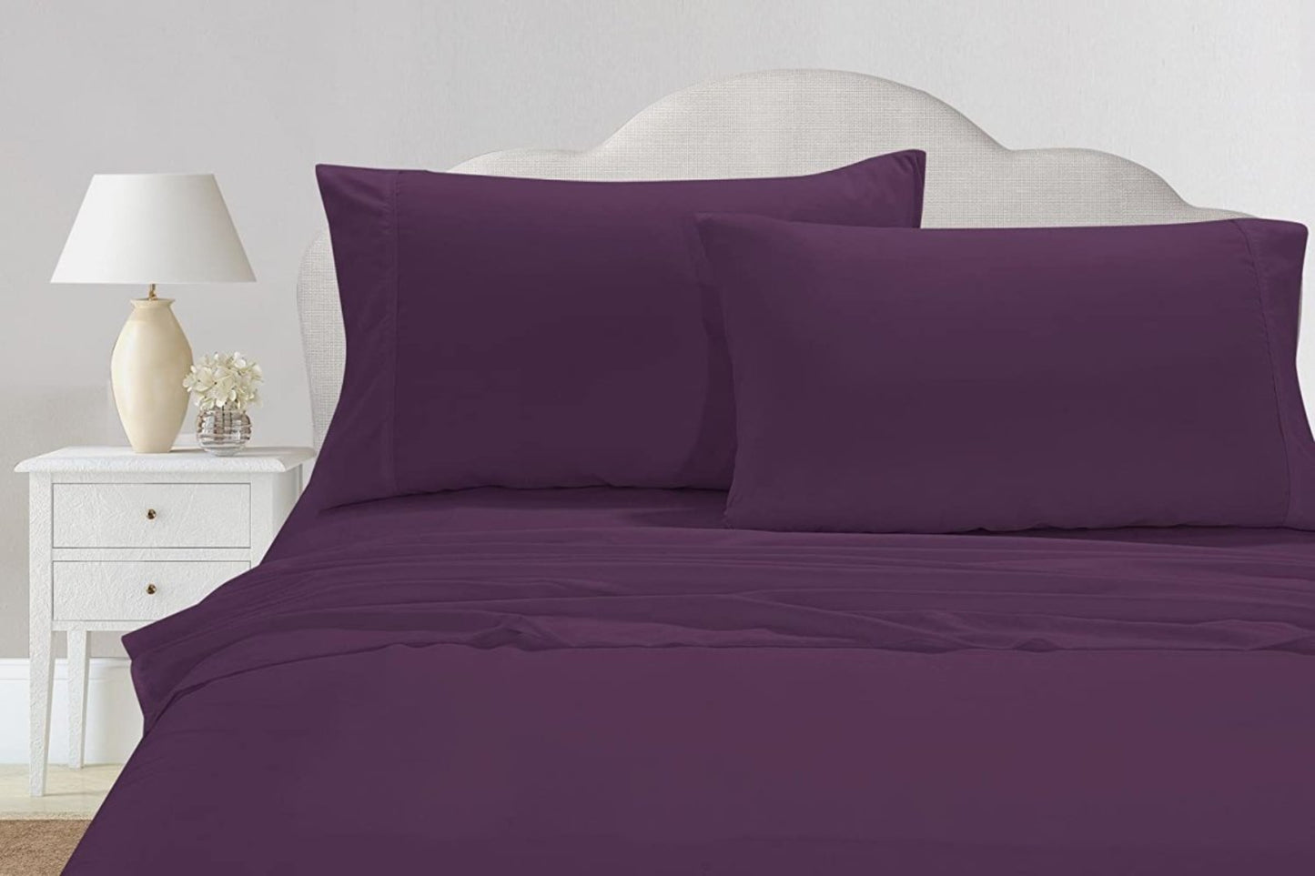 Set of 2 Silky Soft Polyester Single Flat Sheet - Anna's Linens