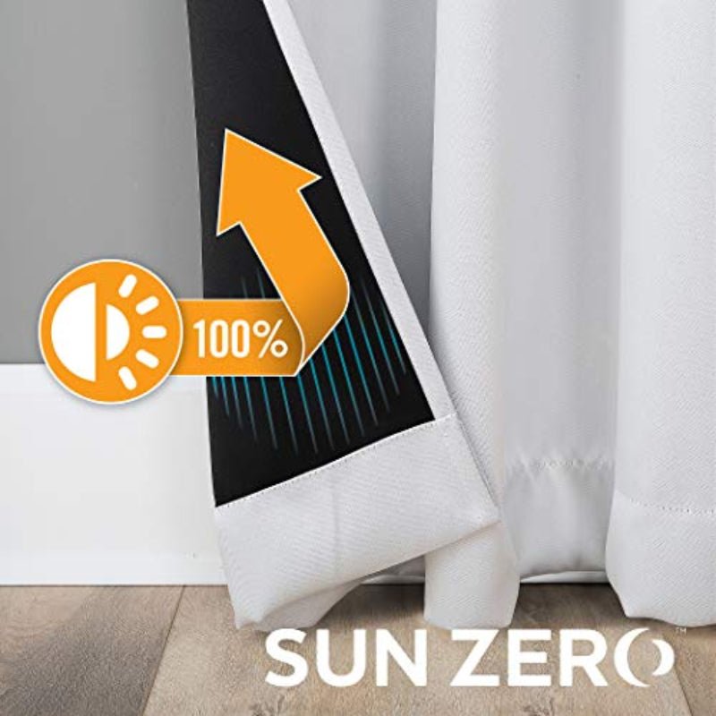 Set of 2. Sun Zero Blackout Grommet Curtain - Anna's Linens