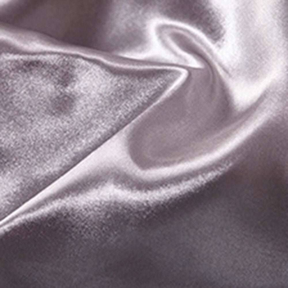 Soft Silky Satin Duvet Cover Pillowcases White Bedding 3 pcs Set - Anna's Linens