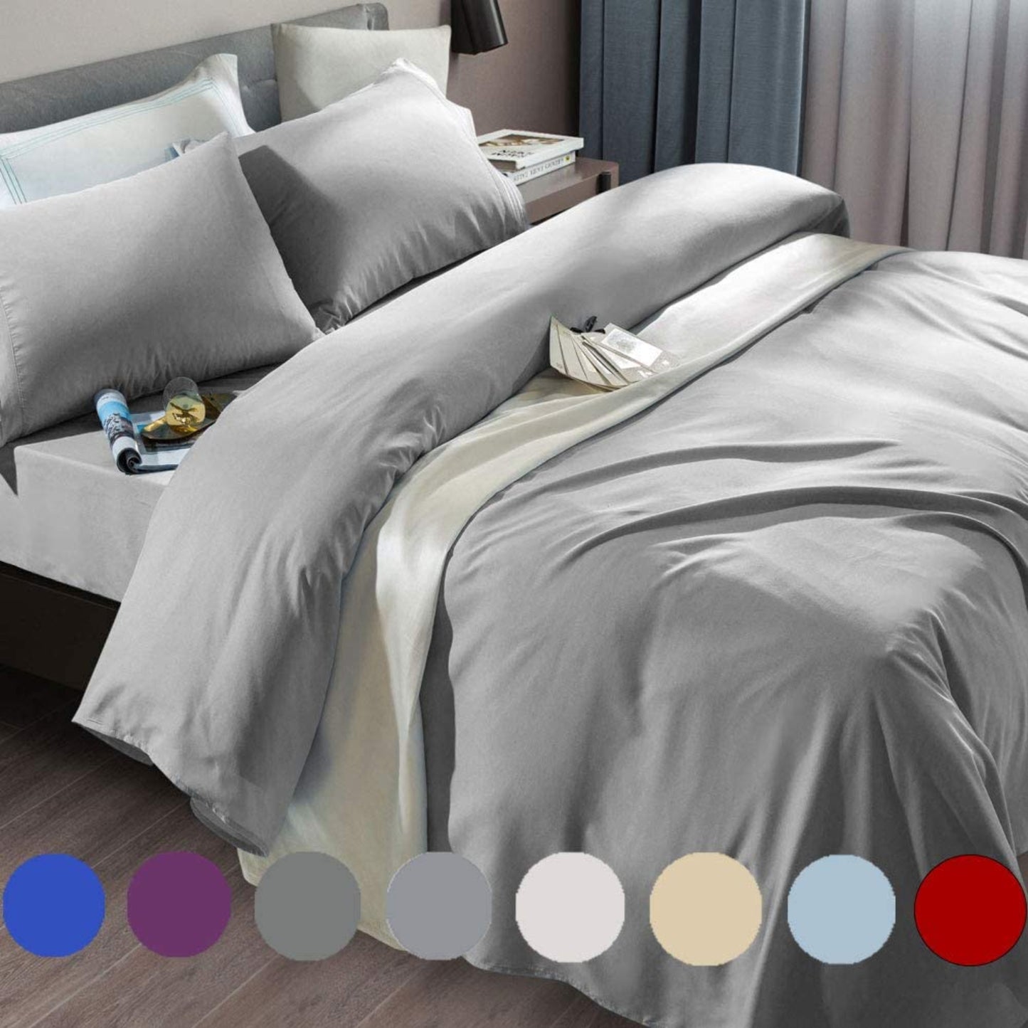 Super Soft 1800 Thread Count Luxury Egyptian Wrinkle Hypoallergenic 6 pcs Bed Sheet Set - Anna's Linens