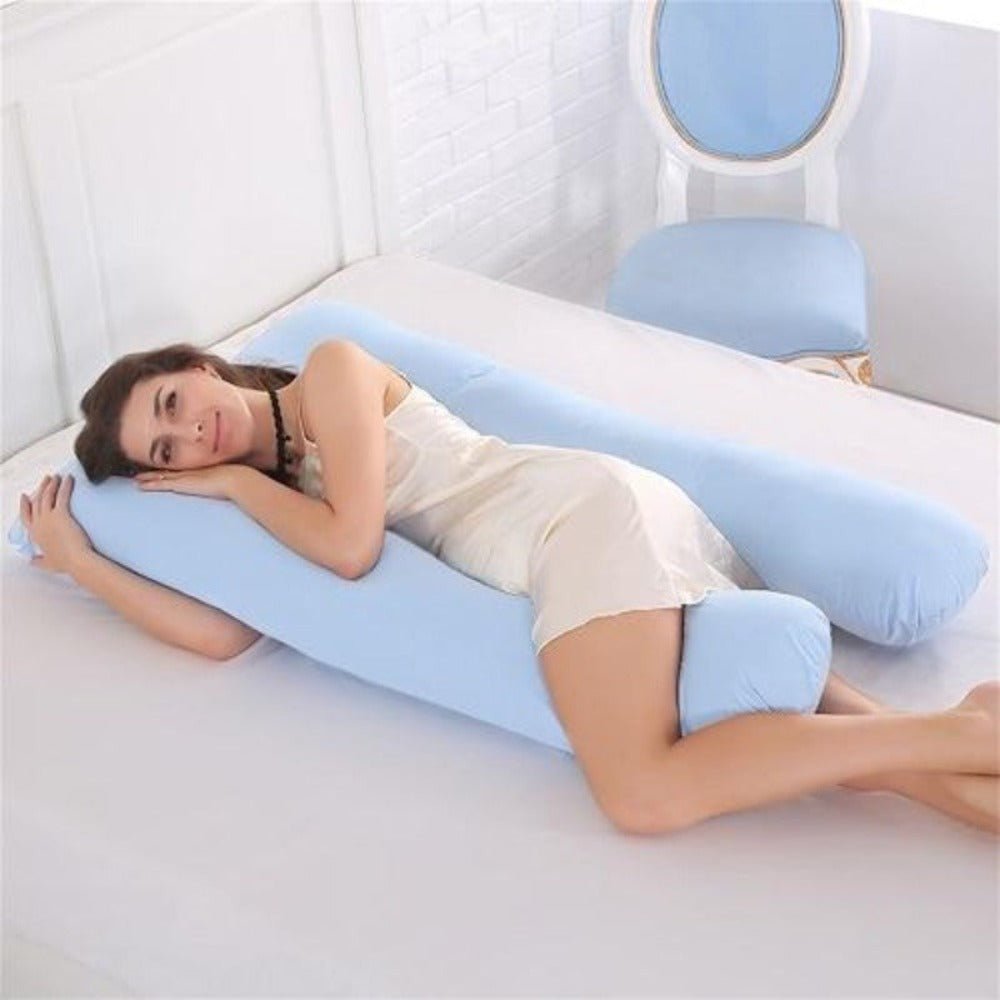 U Shape Cotton Side Sleeper Sleeping Support Pillow Pregnant Women - Anna's Linens