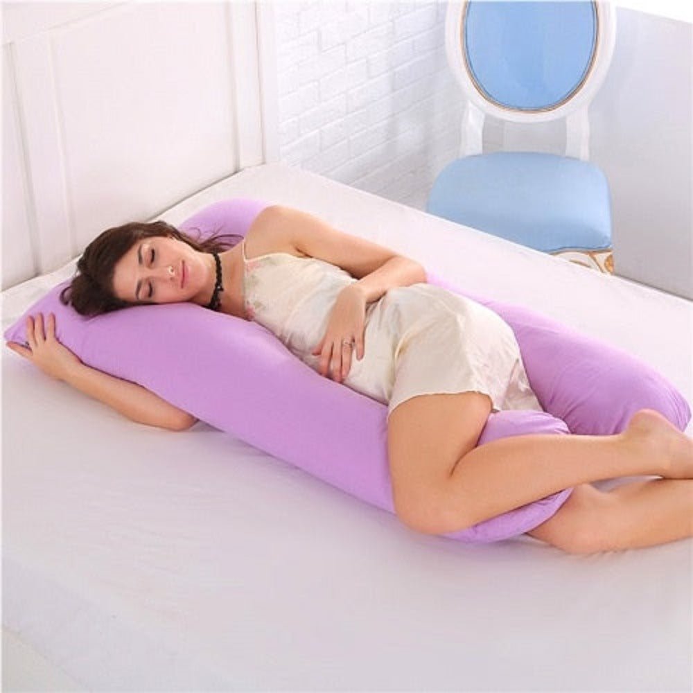U Shape Cotton Side Sleeper Sleeping Support Pillow Pregnant Women - Anna's Linens
