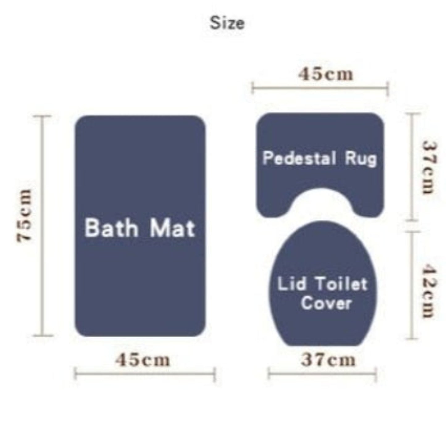 Waterproof Sunflowers Printing Shower Curtain Toilet Cover Bath Mat Non Slip Rug Set - Anna's Linens