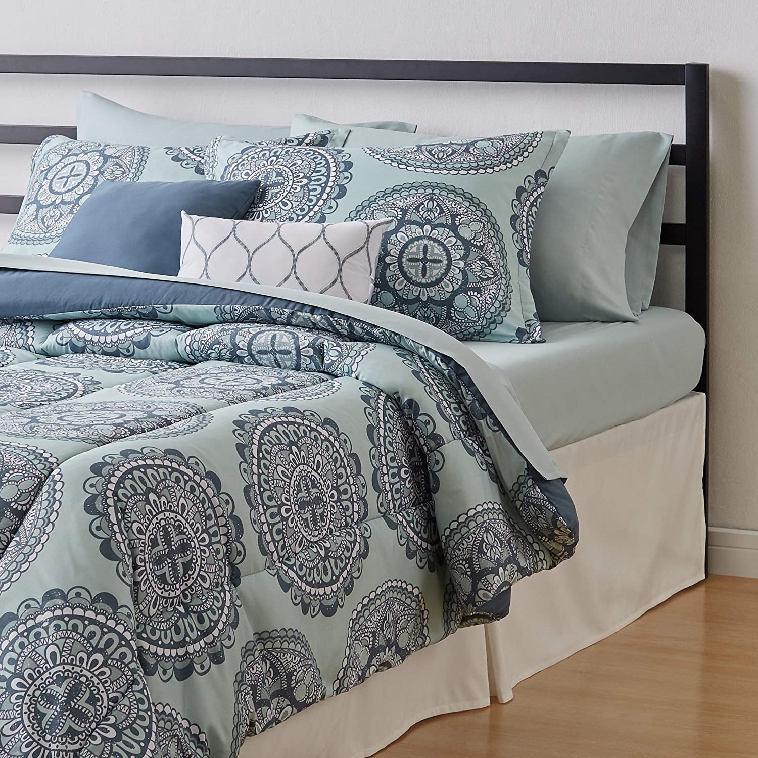 10-Piece Comforter Bedding Set, Microfiber, Ultra-Soft | AnyLinen