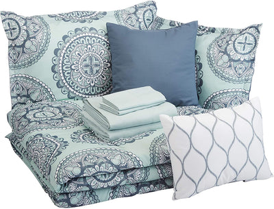 10-Piece Comforter Bedding Set, Microfiber, Ultra-Soft | AnyLinen