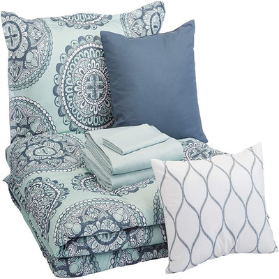 10-Piece Comforter Bedding Set, Microfiber, Ultra-Soft | AnyLinen
