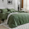 100% Washed Cotton Duvet Cover Set, 3 Pieces Ultra Soft Bedding Set - AnyLinen