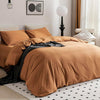100% Washed Cotton Duvet Cover Set, 3 Pieces Ultra Soft Bedding Set - AnyLinen
