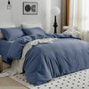 100% Washed Cotton Duvet Cover Set, 3 Pieces Ultra Soft Bedding Set - AnyLinen