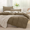 100% Washed Cotton Duvet Cover Set, 3 Pieces Ultra Soft Bedding Set - AnyLinen
