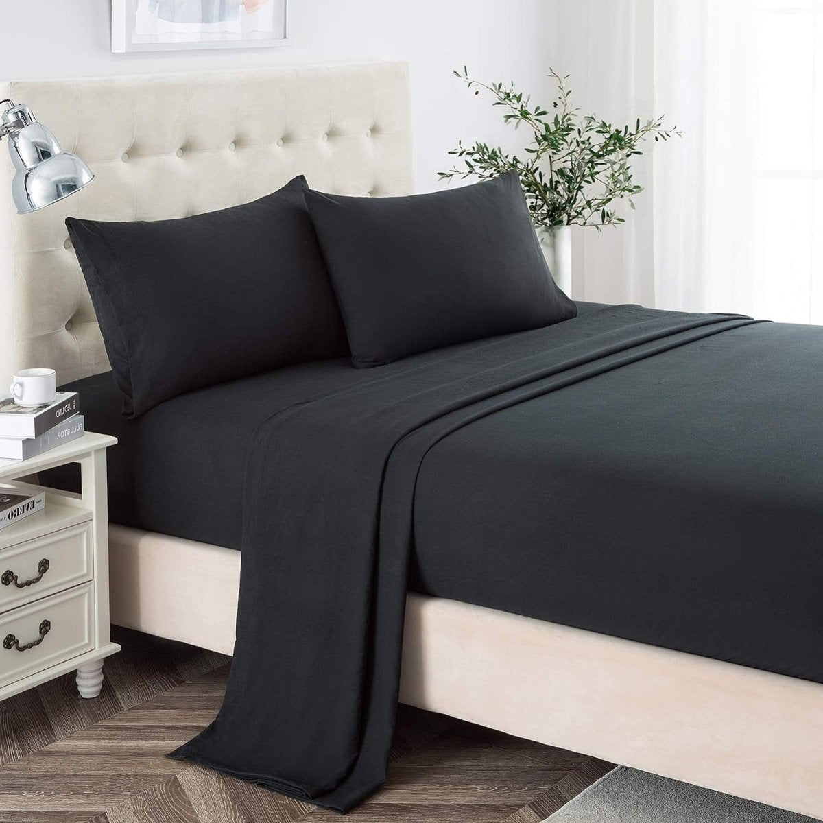 2400 Thread Count Soft Deep Pocket 4 pcs Bed Sheets - Anna's Linens