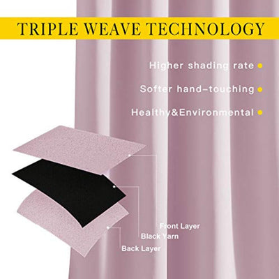 2 Panels Light Blocking Curtain Room Darkening Drapes | Any Linen