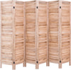 4 Panels 5.6 Ft Tall Wood Room Divider Partition Wall | Any Linen