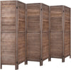4 Panels 5.6 Ft Tall Wood Room Divider Partition Wall | Any Linen