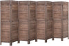 4 Panels 5.6 Ft Tall Wood Room Divider Partition Wall | Any Linen