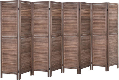 4 Panels 5.6 Ft Tall Wood Room Divider Partition Wall | Any Linen