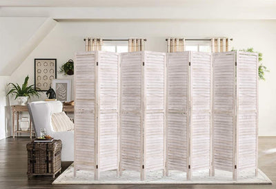 4 Panels5.6 Ft Tall Wood Room Divider Partition Wall | Any Linen
