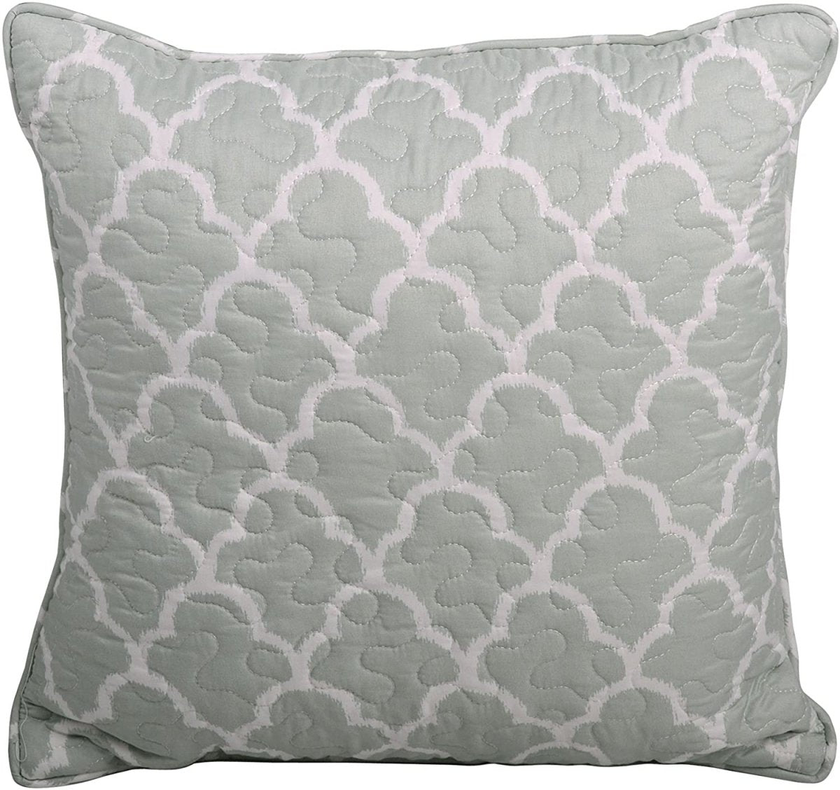 5 Piece Teal Aqua Bed Coverlet Filled Embroidery Bedding Set - Anna's Linens