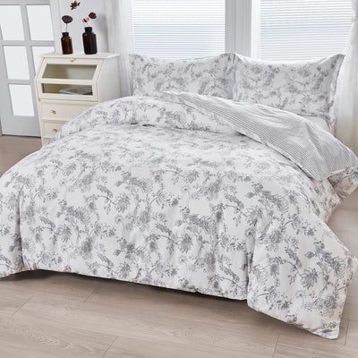 100% Cotton Ultra Soft 3-Piece Duvet Cover Set - AnyLinen