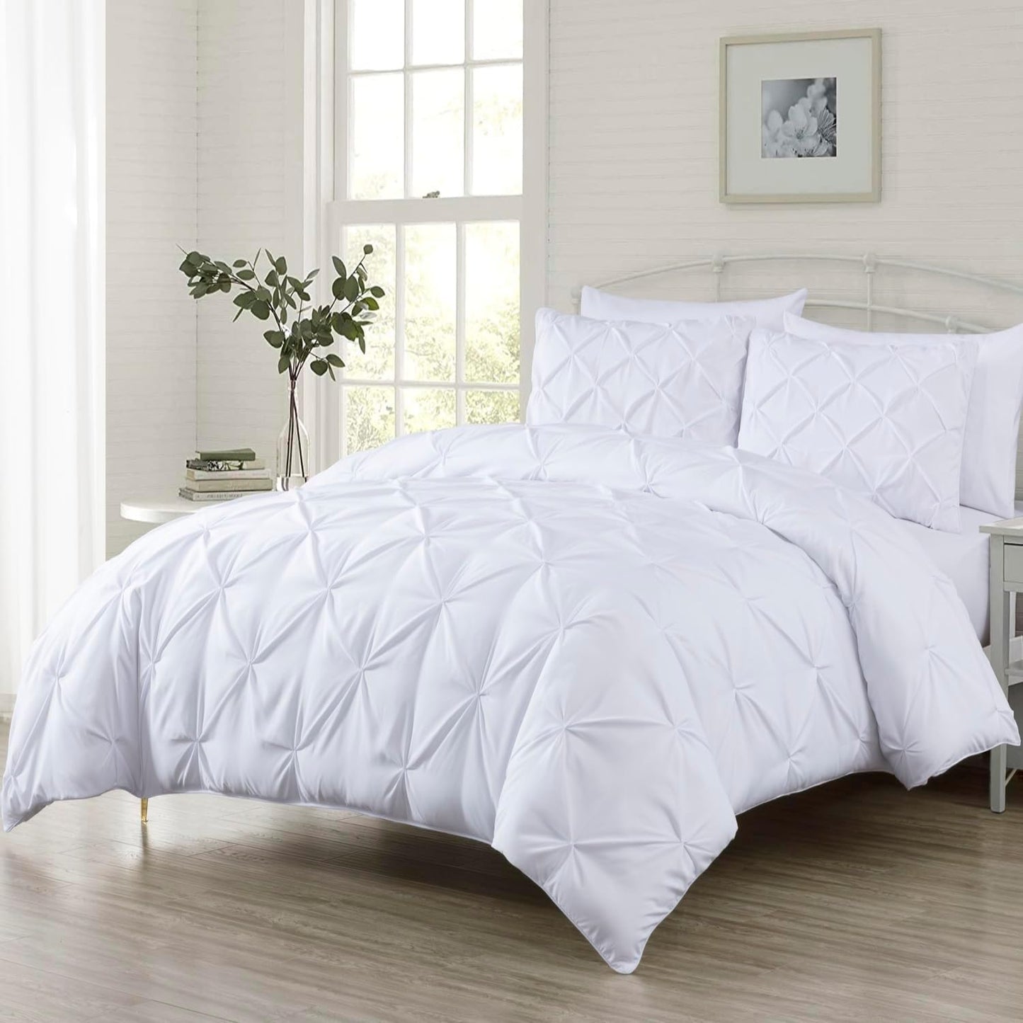 All-Season Quilted Hypoallergenic Plush Comforter Set