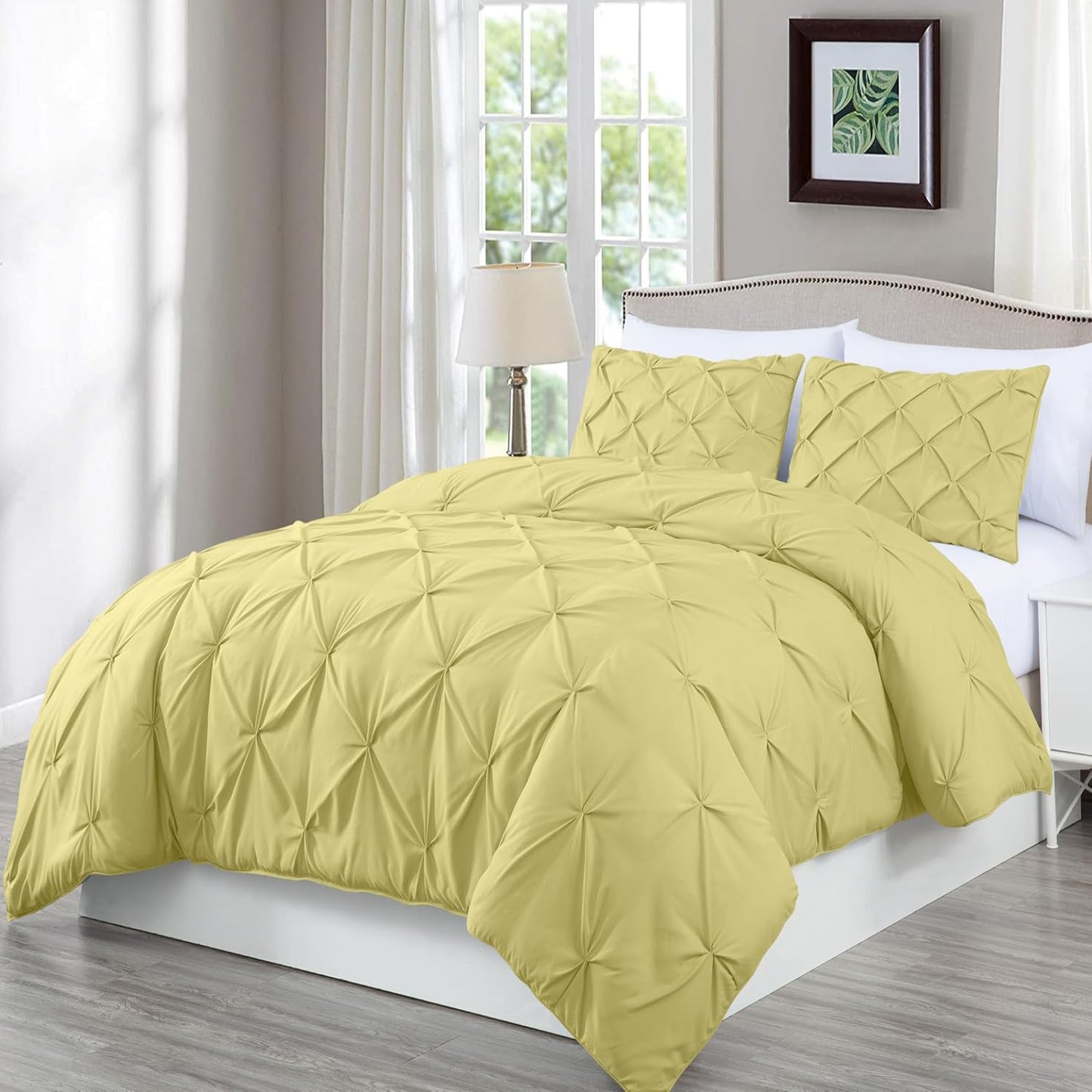All-Season Quilted Hypoallergenic Plush Comforter Set