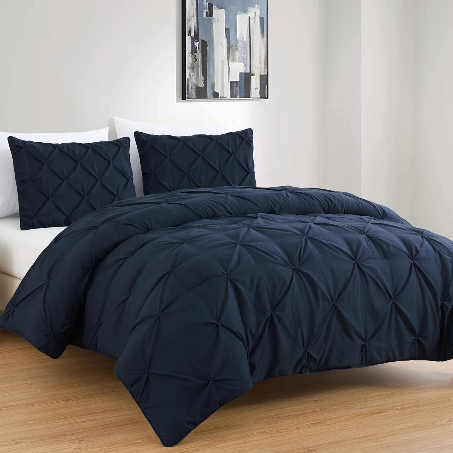 All-Season Quilted Hypoallergenic Plush Comforter Set