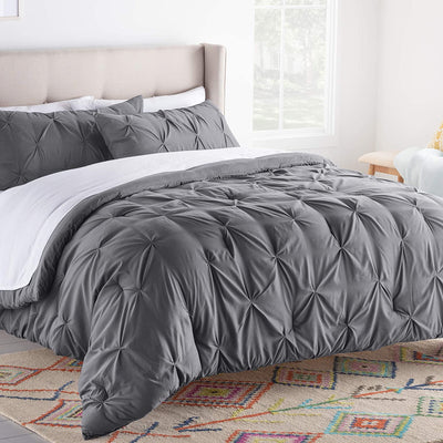 All-Season Quilted Hypoallergenic Plush Microfiber Fill Comforter | AnyLinen