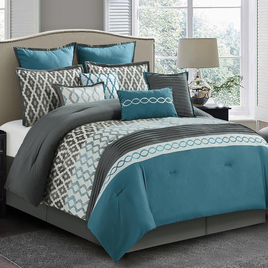 All Seasons Bed in a Bag Comforter 10 pcs Set