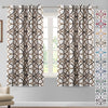 Blackout Geometric Modern Design Thermal Insulated Curtains 2 Panels Set - AnyLinen