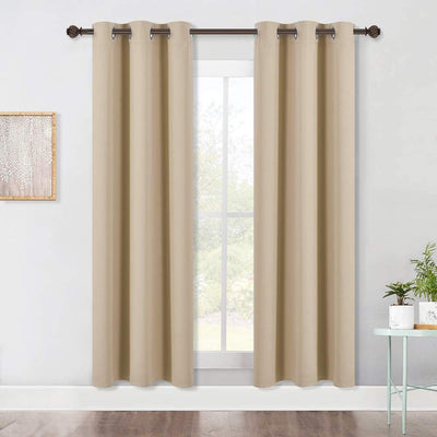 Blackout Window Treatment Thermal Insulated Grommet Drapery Panels