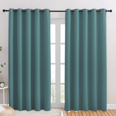 Blackout Window Treatment Thermal Insulated Grommet Drapery Panels - Any Linen
