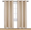 Blackout Window Treatment Thermal Insulated Grommet Drapery Panels
