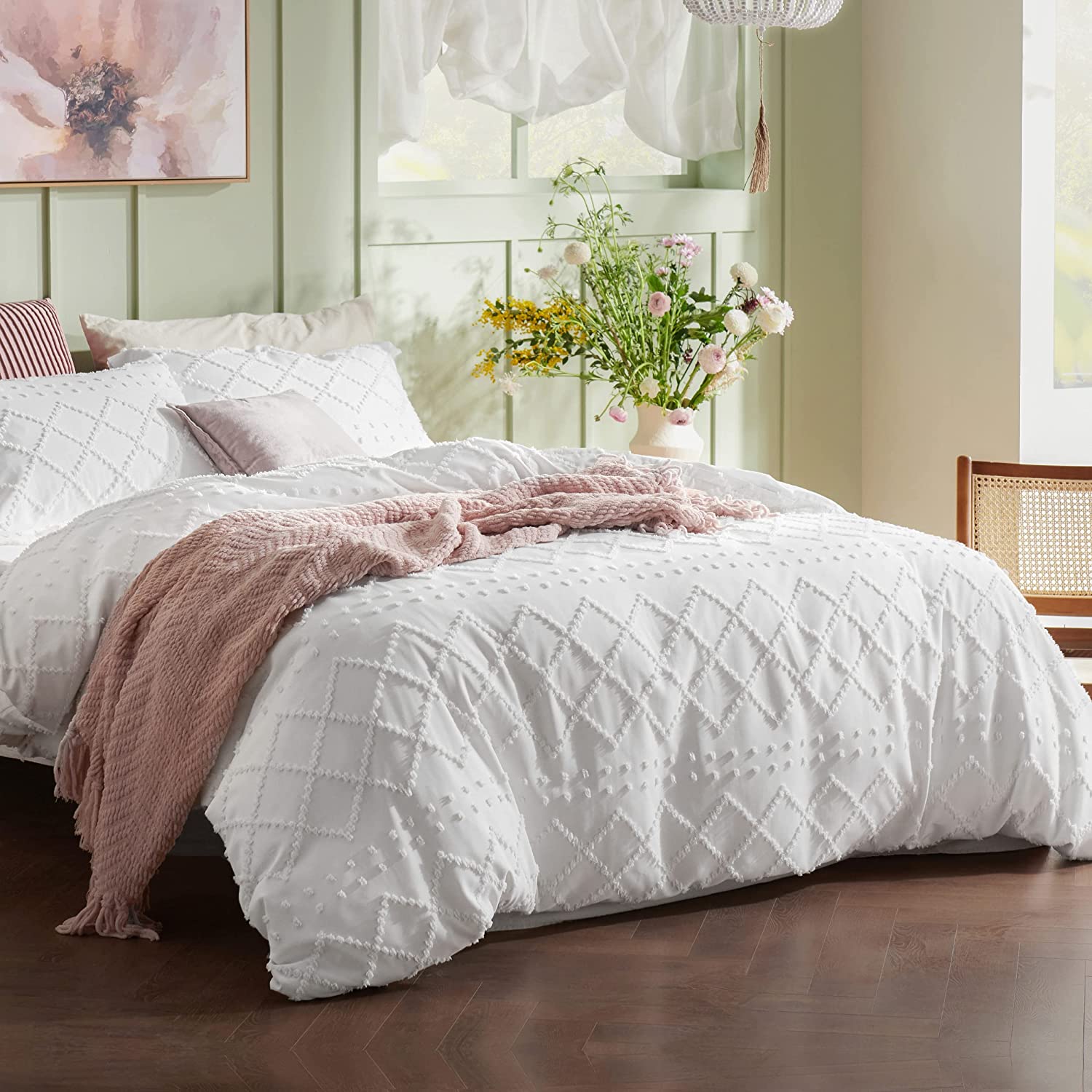 Boho Shabby Chic Duvet Cover Bedding Set