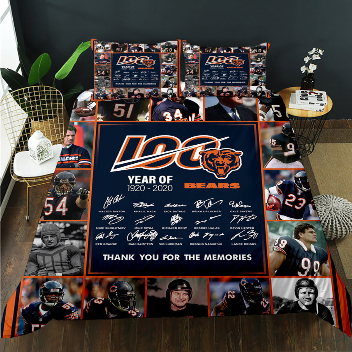 Chicago Bears Inspired Bedding Collection