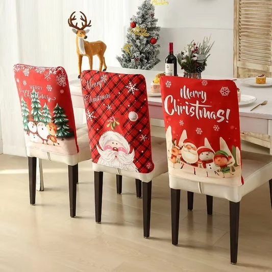 Christmas Santa Claus Chair Cover Set | Anna's Linens