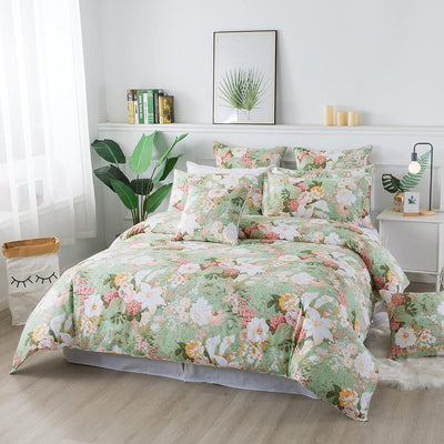 Cotton 600TC Reversible Soft Breathable Duvet Cover Set | AnyLinen