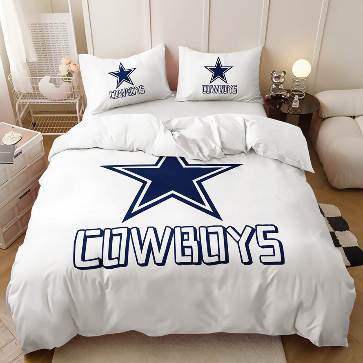 Dallas Cowboys Inspired 4-Piece Bed Sheet Set