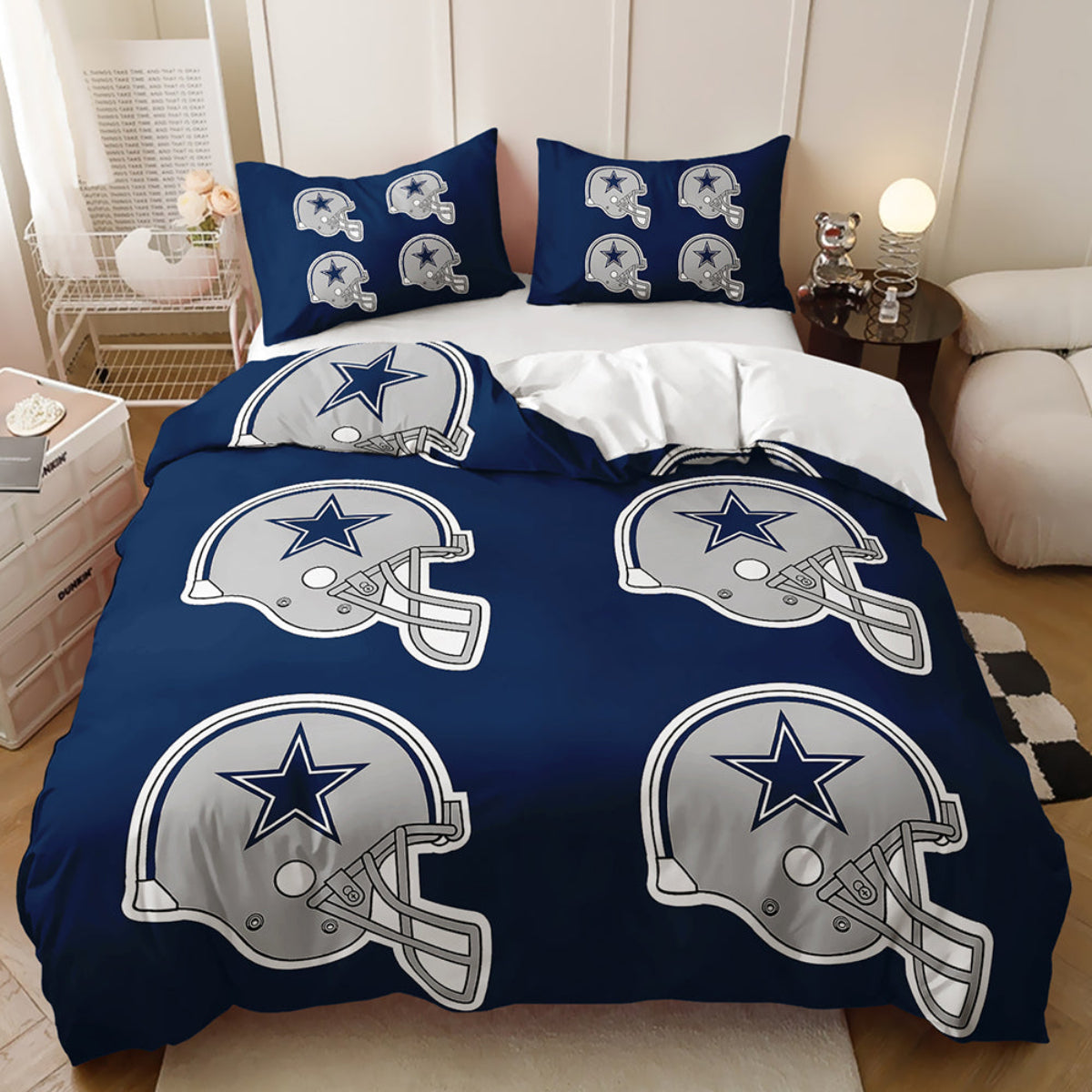 Dallas Cowboys Inspired 4-Piece Bed Sheet Set