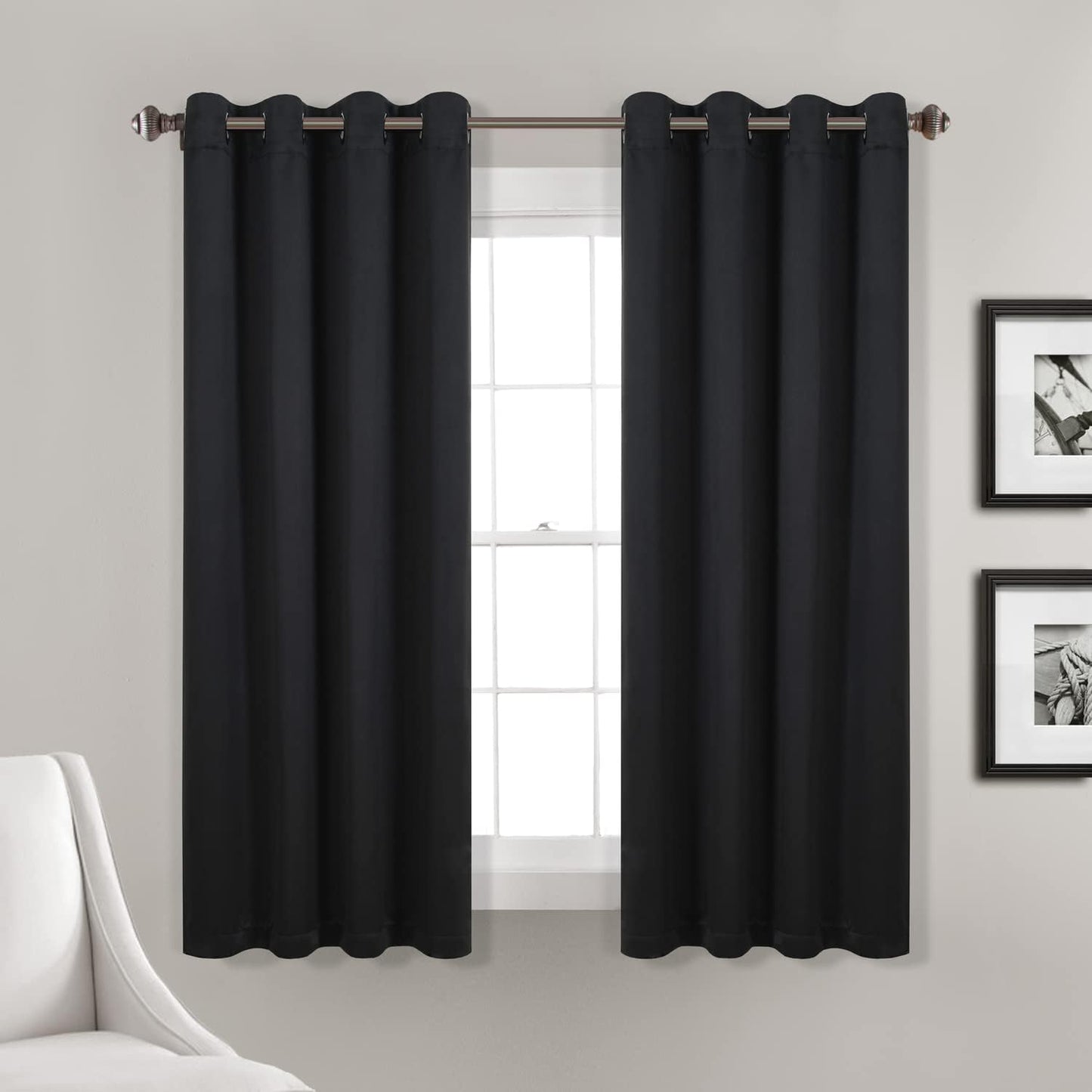 Decor Curtains Grommet Panel with Insulated Blackout Lining | AnyLinen