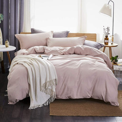 Duvet Cover Set Soft Breathable Zipper Closure
