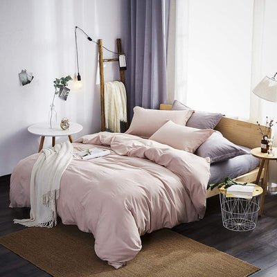 Duvet Cover Set Soft Breathable Zipper Closure
