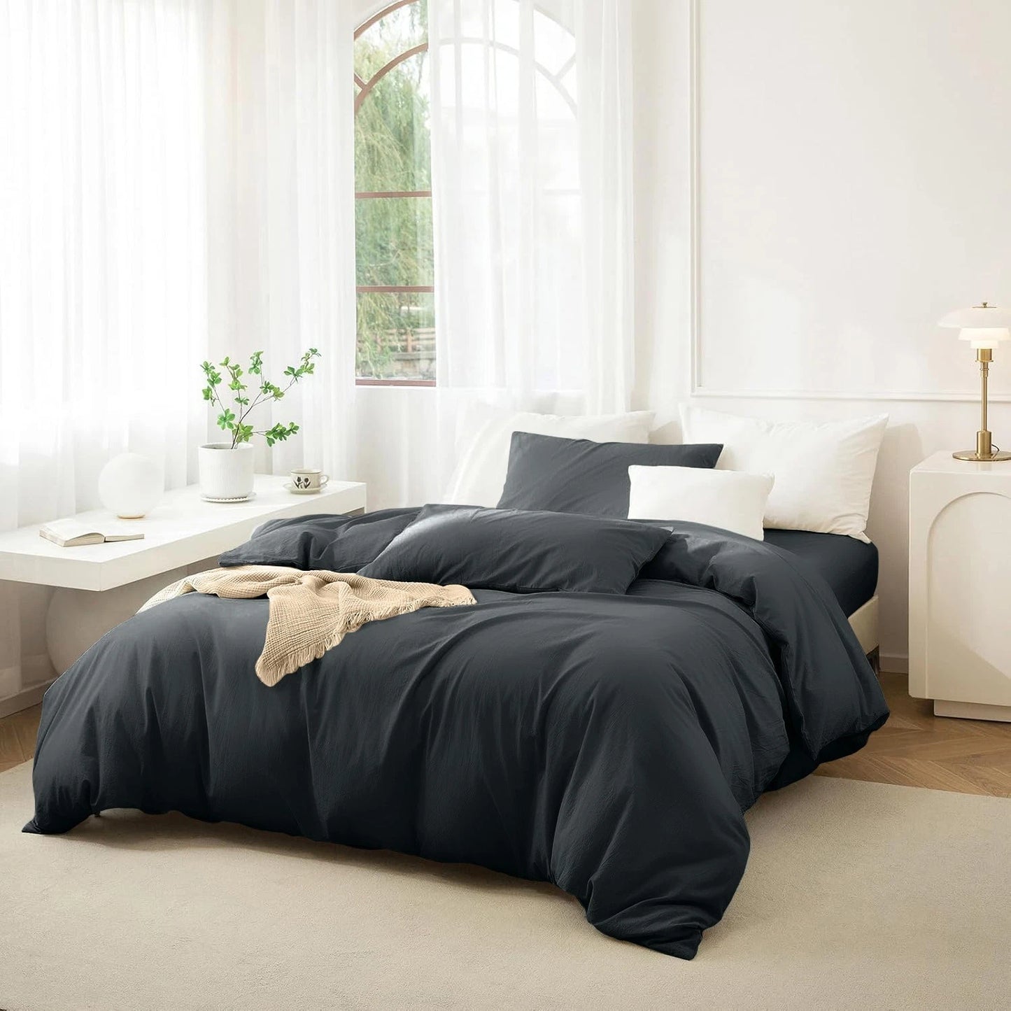 Duvet Quilt Cover Soft Bedding 3 Piece Set | Anna's Linens