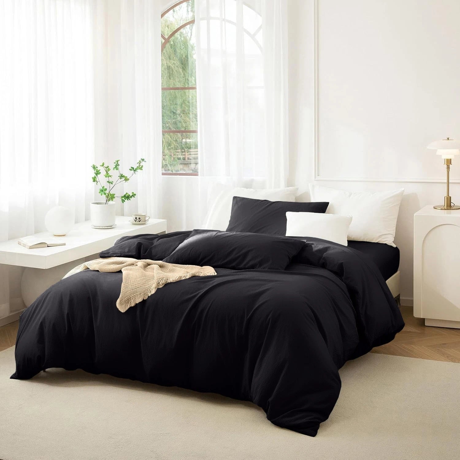 Duvet Quilt Cover Soft Bedding 3 Piece Set | Anna's Linens