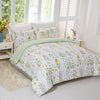 Elegant Plant Flower Soft 3pcs Comforter Set