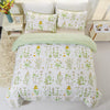 Elegant Plant Flower Soft 3pcs Comforter Set
