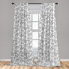 Exotic Inspired Pattern Decorative Window Rod Pocket Curtains | Any Linen