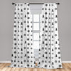 Exotic Inspired Pattern Decorative Window Rod Pocket Curtains - AnyLinen